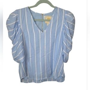 Emily Mccarthy Striped Blouse Medium